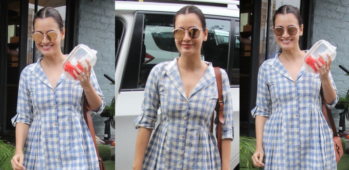 Dia Mirza Looking Adorable In The Burnt Soul Dress