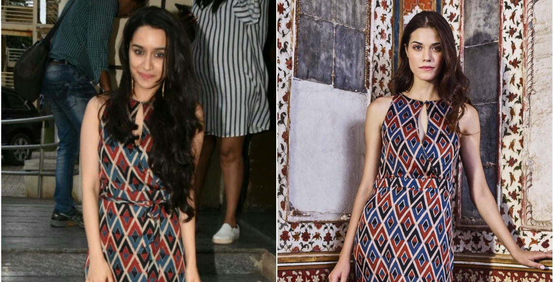 Shraddha Kapoor Looking Lovely In A Grassroot By Anita Dongre Dress