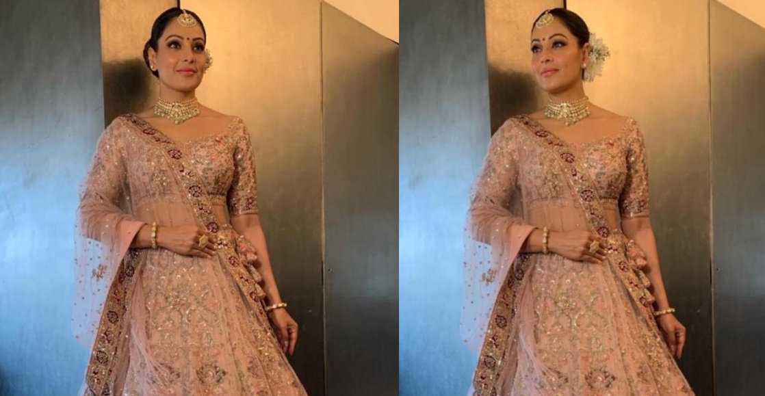 Bipasha Basu Looking Lovely In A Dolly J Lehenga