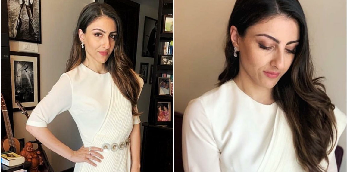 Soha Ali Khan Looking Lovely In Urvashi Joneja